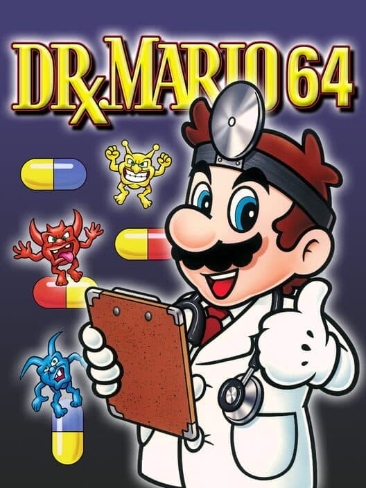 Dr. Mario 64 cover art