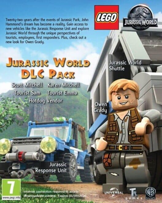 Lego Jurassic World DLC Pack cover art