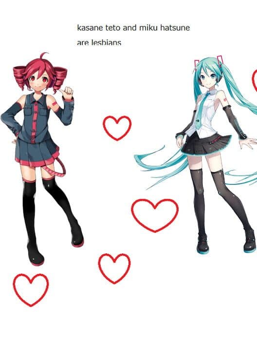 Kasane Teto and Hatsune Miku are Lesbians cover art
