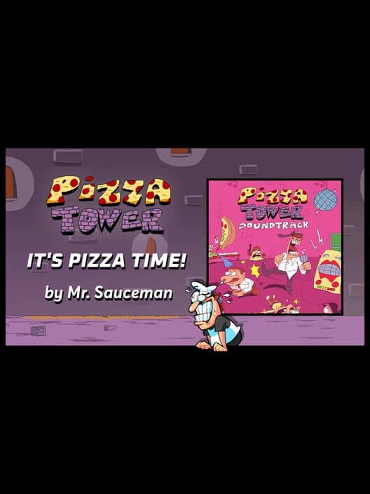 Rift of the NecroDancer: Pizza Tower - "It's Pizza Time!" cover art