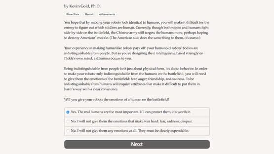 Choice of Robots screenshot 1