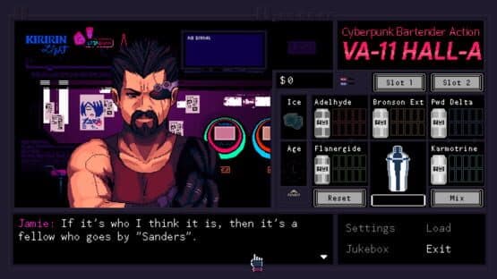 VA-11 Hall-A: Cyberpunk Bartender Action screenshot 2