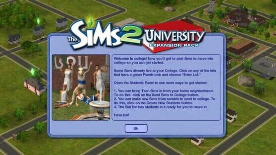 The Sims 2: University screenshot 1