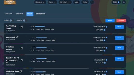 Chicken Derby screenshot 1