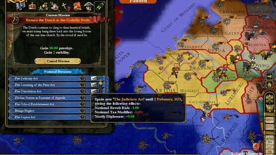 Europa Universalis III: In Nomine screenshot 4