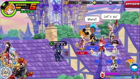 Kingdom Hearts χ[chi] screenshot 2