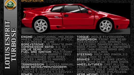 Lotus Esprit Turbo Challenge screenshot 3