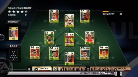 FIFA 10: Ultimate Team screenshot 1