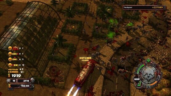 Zombie Driver HD: Burning Garden of Slaughter screenshot 1