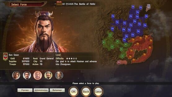 Romance of the Three Kingdoms XIII: Scenario - The Battle of Hefei & Event Set screenshot 3