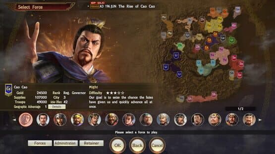 Romance of the Three Kingdoms XIII: Scenario - The Rise of Cao Cao & Event Set screenshot 3