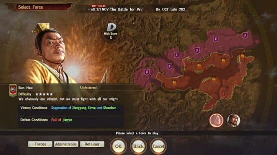 Romance of the Three Kingdoms XIII EP: Scenario for War Chronicles Mode - 4th Wave: The Battle for Wu screenshot 2