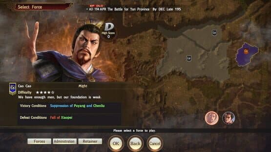 Romance of the Three Kingdoms XIII: Scenario for War Chronicles Mode - 5th Wave: The Battle for Yan Province screenshot 1