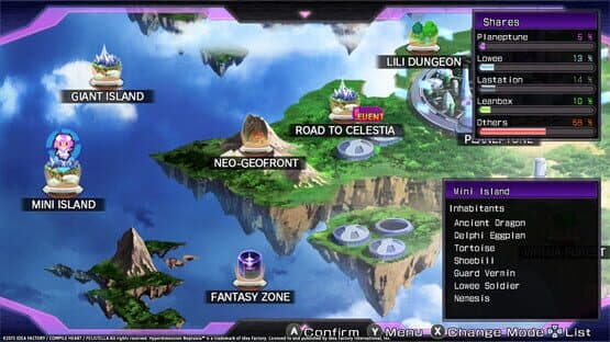 Hyperdimension Neptunia Re;Birth1: Mini Island screenshot 2