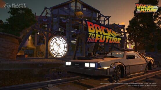 Planet Coaster: Back to the Future Time Machine Construction Kit screenshot 1