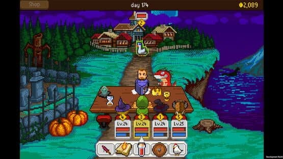 Knights of Pen and Paper: Haunted Fall screenshot 1