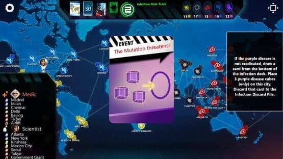 Pandemic: The Board Game - On the Brink: Mutation screenshot 2