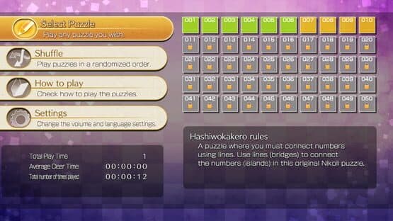 Puzzle by Nikoli S Hashiwokakero screenshot 4