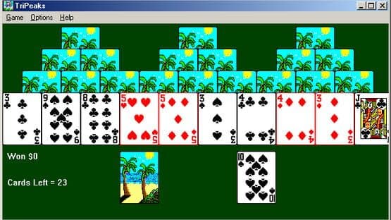 TriPeaks screenshot 1