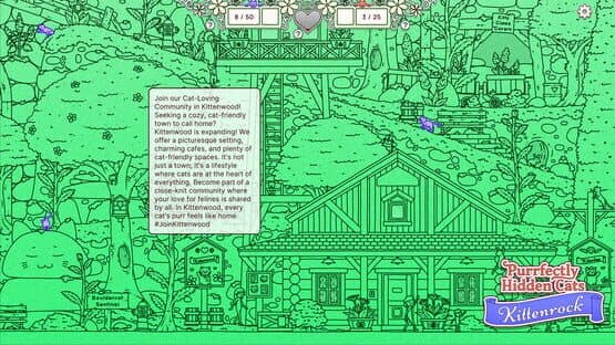 Purrfectly Hidden Cats: Kittenrock screenshot 1