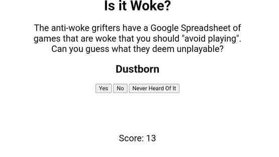 Is It Woke? screenshot 1