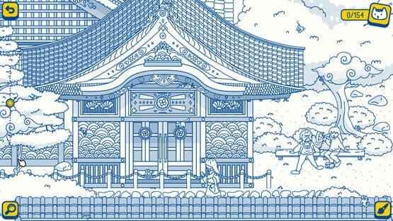 Cats and Seek: Kyoto - Extra Level & Jigsaw screenshot 1