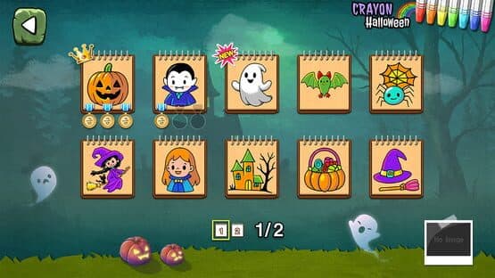 Crayon Halloween screenshot 2