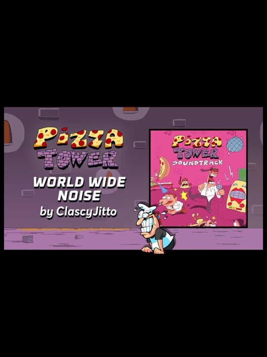 Rift of the NecroDancer: Pizza Tower - "World Wide Noise" cover art