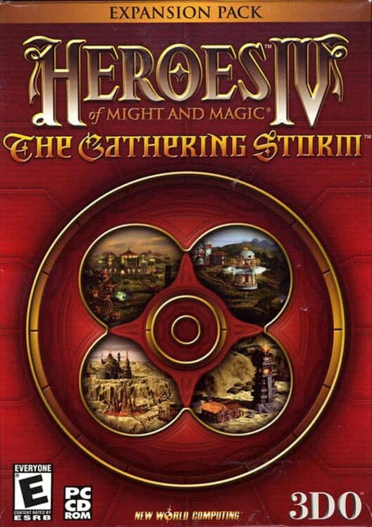 Heroes of Might and Magic IV: The Gathering Storm cover art