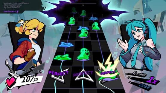 Rift of the NecroDancer: Hatsune Miku - "M@gical Cure! Love Shot!" screenshot 3